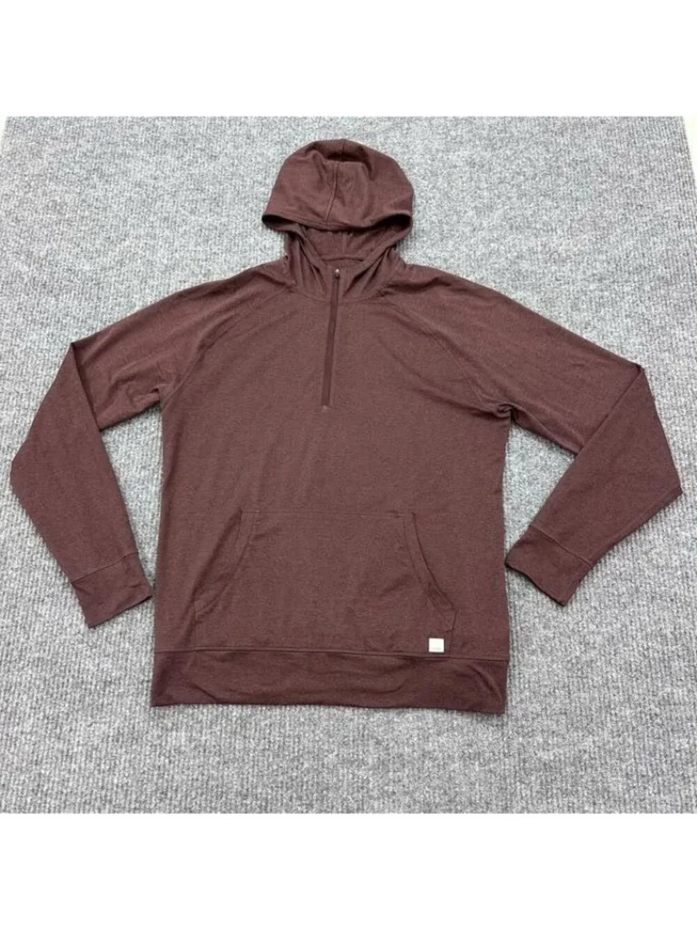 Vuori Ponto Performance Half Zip Hoodie V244 Long Sleeve Active Wear Mens Large